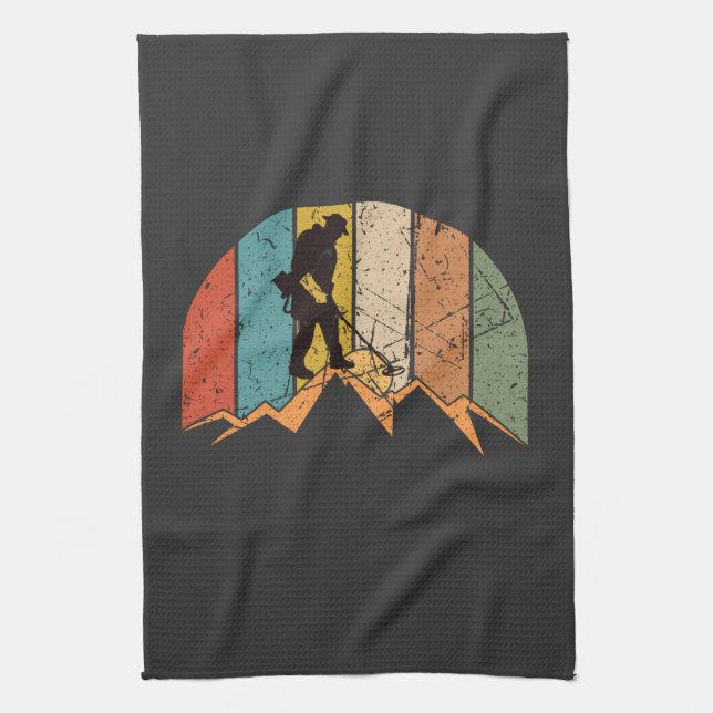 Metalldetektion Vintag Geschirrtuch (Vertikal)