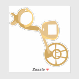 Metalldetektor Aufkleber