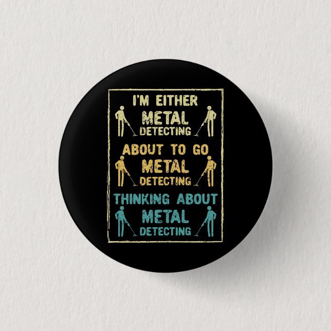Metalldetektor Button (Vorderseite)