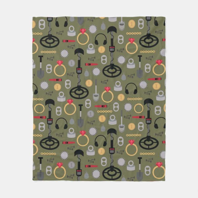 Metalldetektor Fleece Blanket (Vorderseite)