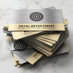Metalldetektor, Gold, Münzen & Numismatik Detektor Visitenkarte