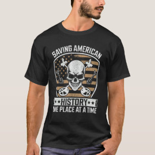 Metalldetektor Kristallsammler Schatz Dreck Angeln T-Shirt