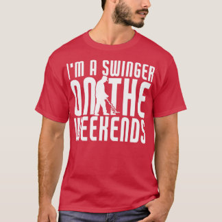 Metalldetektor Swinger am Wochenende Funny Metal T-Shirt