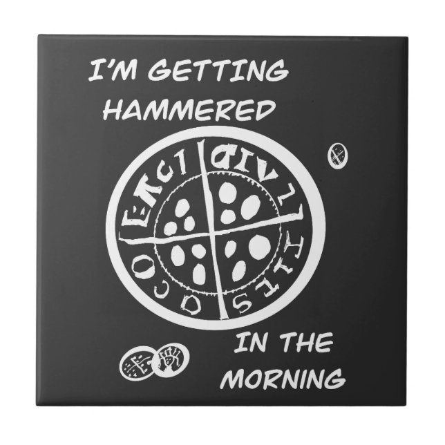 Metalldetektorist  fliese (Vorderseite)