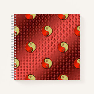 Metallener Tiger Notizbuch