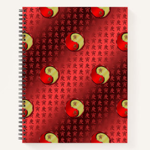 Metallener Tiger Notizbuch
