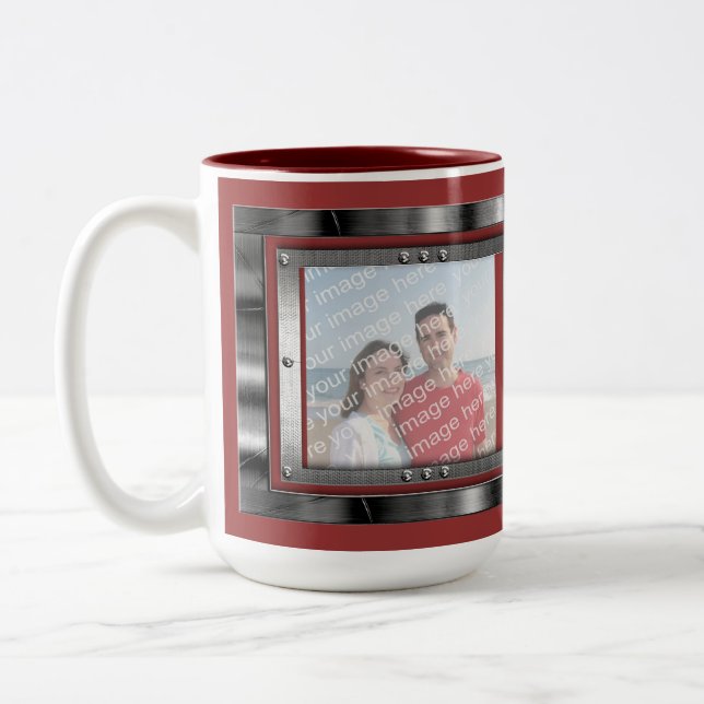 MetallFoto gestaltet Tasse (Links)