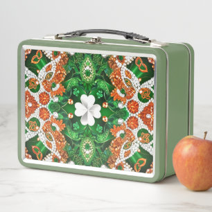 Metallgehäuse ohne Lunchbox mit irischen Farben