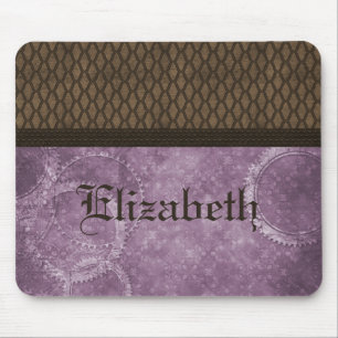 Metallgestänge Steampunk Mousepad, Lila Mousepad
