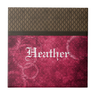 Metallgestänge Steampunktfolie, rosa Fliese