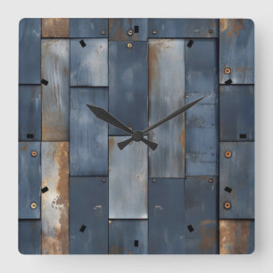 Metallgewebe-Uhr Quadratische Wanduhr