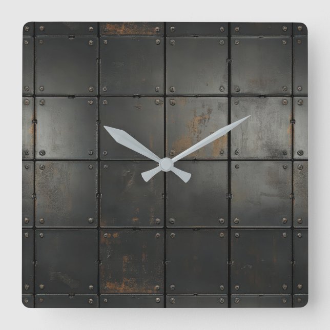 Metallgewebe-Uhr Quadratische Wanduhr (Vorderseite)