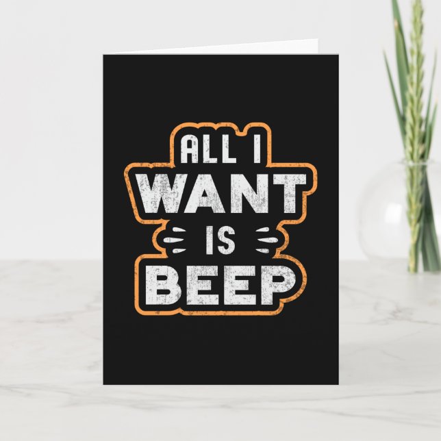 Metallgolddetektor - Geschenkidee Karte (Vorderseite)