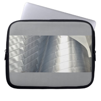 Metallgrau Laptopgehäuse mit Architektur-Muster Laptopschutzhülle