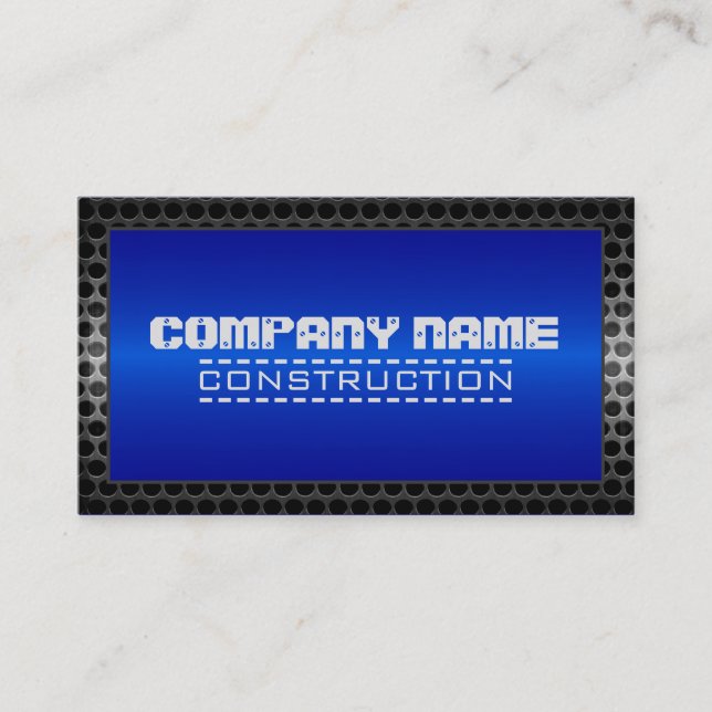 Metallgrenzbau Elegant Steel Look #56 Visitenkarte (Vorderseite)