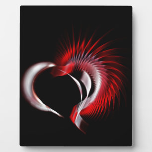 Metallherz Fotoplatte