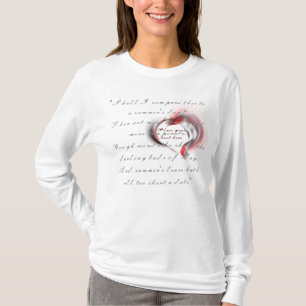 Metallherz mit Shakespeares Sonnet 18 T-Shirt