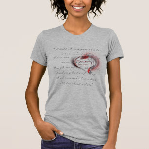 Metallherz mit Shakespeares Sonnet 18 T-Shirt