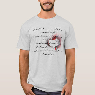Metallherz mit Shakespeares Sonnet 18 T-Shirt
