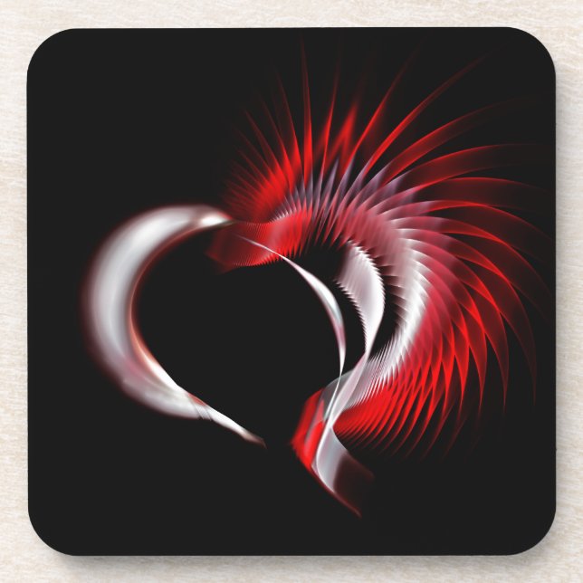 Metallherz Untersetzer (Vorderseite)