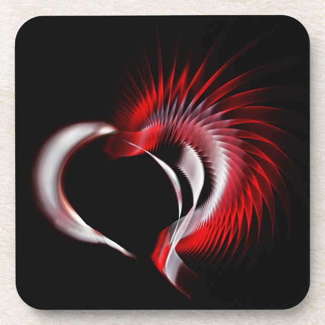 Metallherz Untersetzer (Vorderseite)