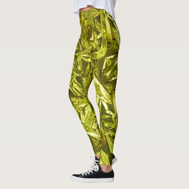 Metallic Abstract 101 Lime Green Leggings (Links)