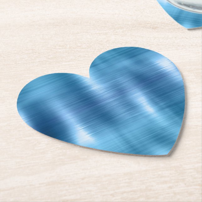 Metallic Aqua Blue Untersetzer (angewinkelt)