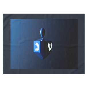 Metallic Blue Dreidel Tischdecke