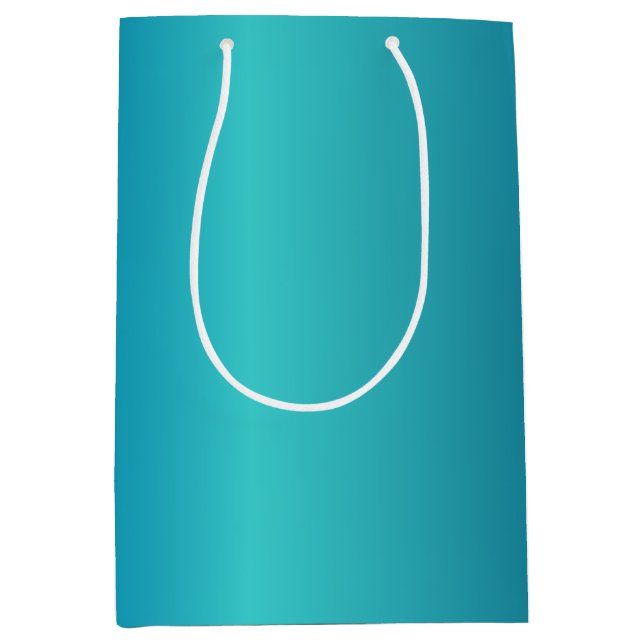 Metallic Blue Mittlere Geschenktüte (Vorderseite)