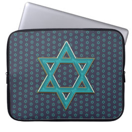 Metallic Blue Star von David Laptopschutzhülle