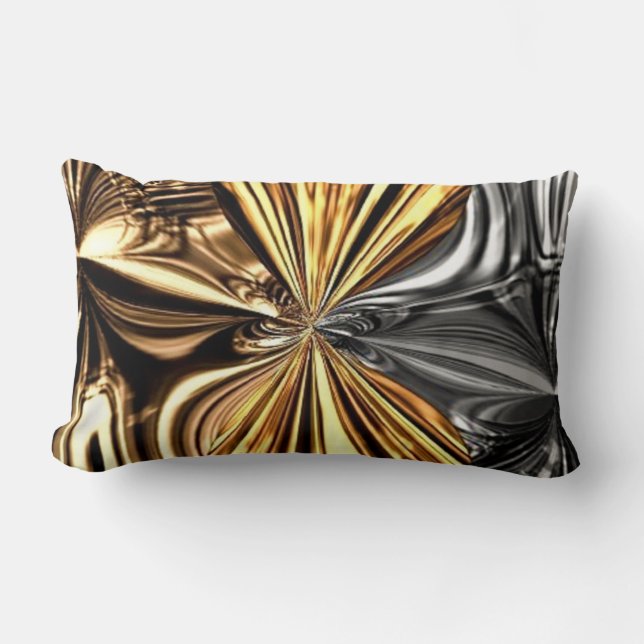 Metallic Bow Liquid Knotting Pillow Lendenkissen (Vorderseite)