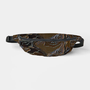 Metallic Brown Camouflage Bauchtasche