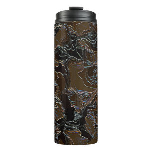 Metallic Brown Camouflage Thermosbecher