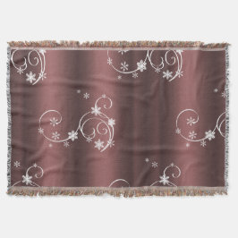 Metallic Brown White Wirbel Weihnachten Decke