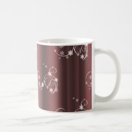 Metallic Brown White Wirbel Weihnachten Kaffeetasse