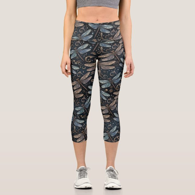 Metallic Dragonflies Leggings (Vorderseite)