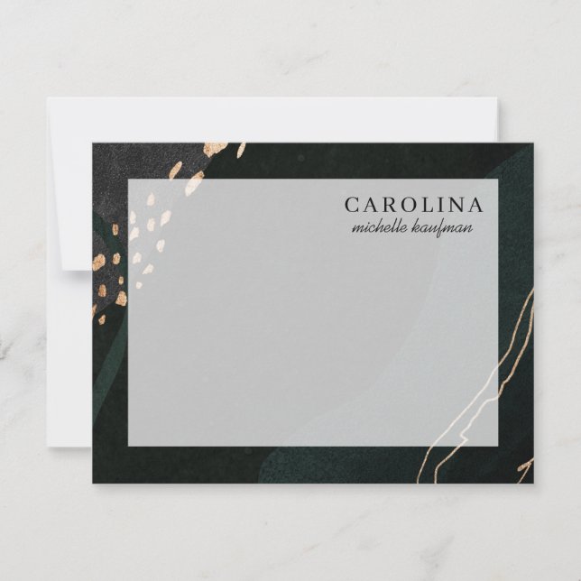 Metallic-Geode-Note-Karte Mitteilungskarte (Vorderseite)