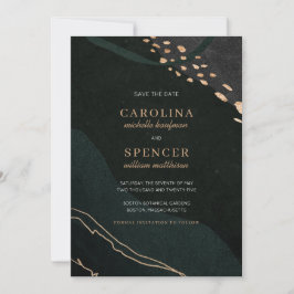 Metallic Geode Save The Date