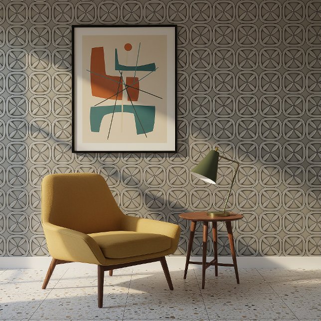 Metallic Geometric Tarnished Silver #5 ID1227 Tapete (Von Creator hochgeladen)