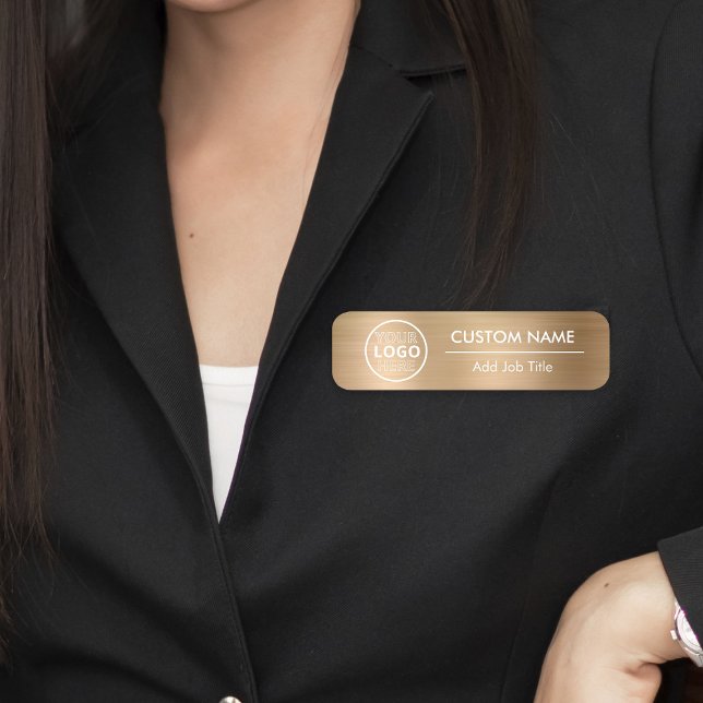 Metallic Gold Clothes Safety Button Magnetic Emplo (Metallic Gold Clothes Safety Pin Magnetic Employee Name Tag
)