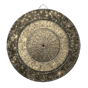 Metallic Gold Glitzer Ombre Stilvolle Bling Luxury Dartscheibe