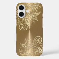 Metallic Gold Hintergrund Blumenakzent