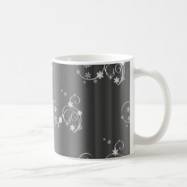 Metallic Gray Christmas Kaffeetasse