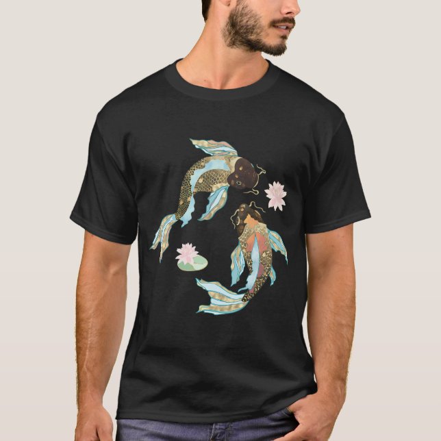 Metallic Koi III - Benutzerdefiniert T-Shirt (Vorderseite)