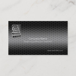 Metallic-Look für Nüsse und Bolzen Visitenkarte