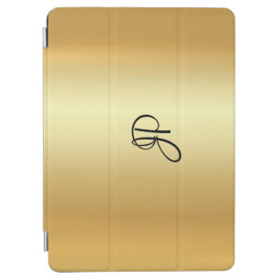 Metallic Look Imitate Gold handgeschriebenes Monog iPad Air Hülle
