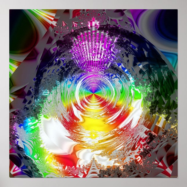 Metallic Mandelbrot 1 Poster (Vorne)