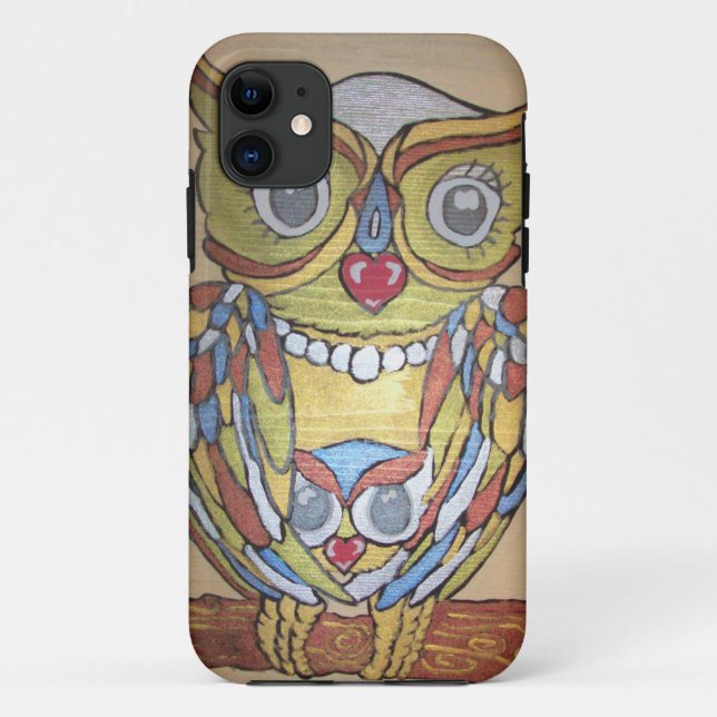 Metallic Owl IPhone-Fall Case-Mate iPhone Hülle (Rückseite)