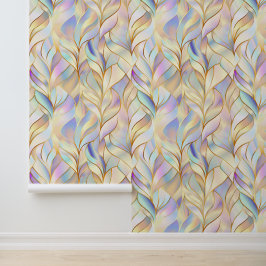 Metallic Pastel Abstract Wallpaper Tapete