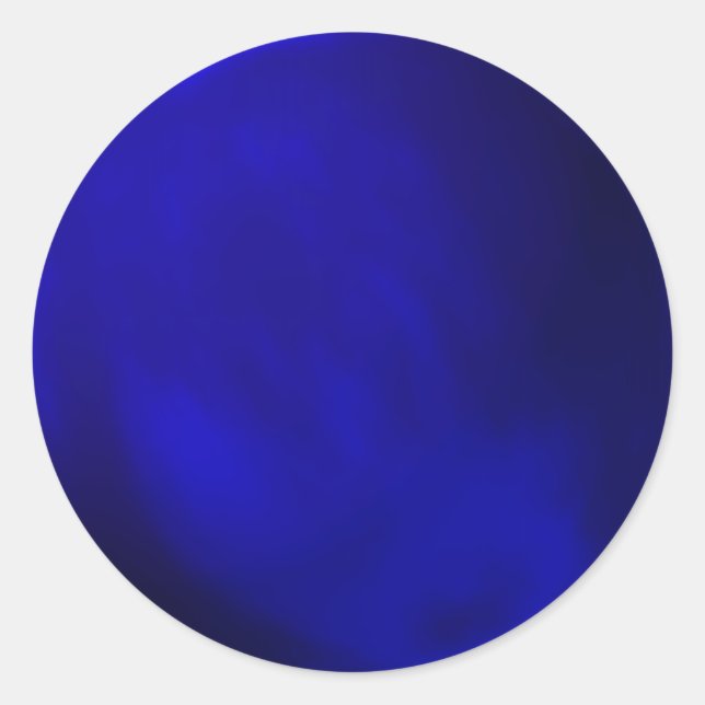 Metallic Royal Blue Runder Aufkleber (Vorderseite)